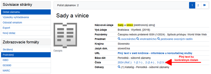 Online katalóg SlPK :: Online časopisy