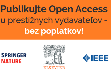 Publikovanie v režime otvoreného prístupu bez poplatkov :: Springer Nature, Elsevier, IEEE